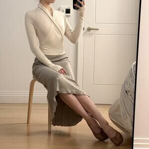 Neiwai white ballet cardigan